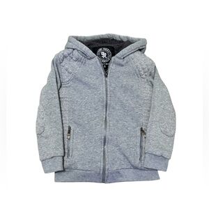Street Rules Clothing, Gray Padded Hoodie for Boys, Size 6